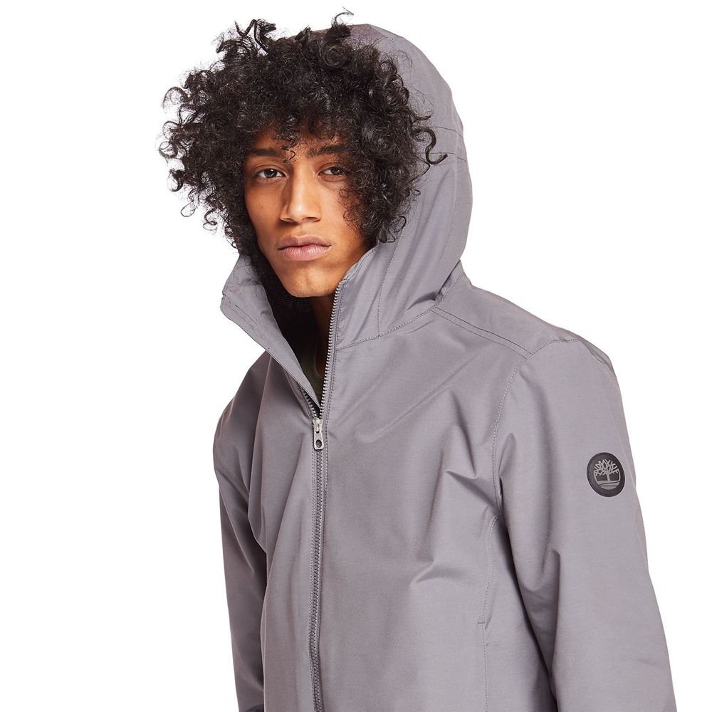 Timberland Mens Jackets Ragged Mountain Waterproof - Grey - India EK4801269